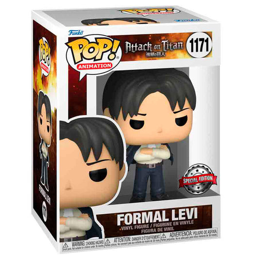 Imagenes del producto Figura POP Attack on Titan Formal Levi Exclusive