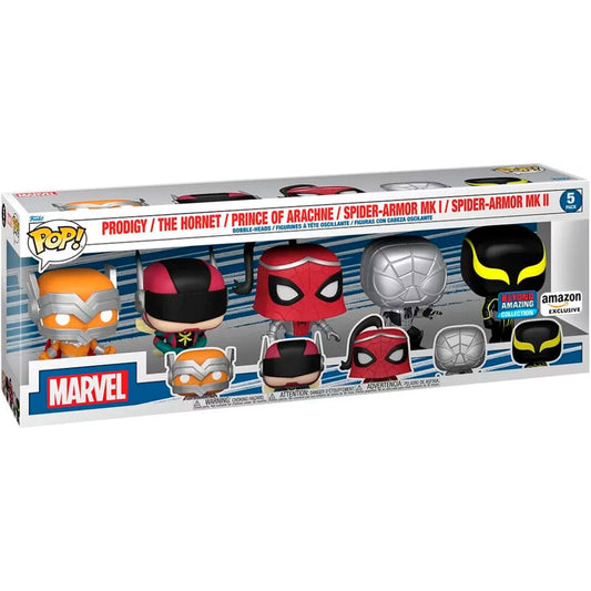 Imagenes del producto Blister 5 figuras POP Marvel Spiderman Exclusive