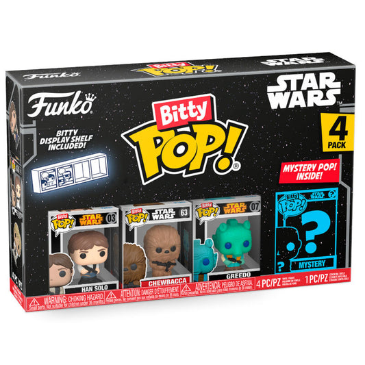Imagenes del producto Blister 4 figuras Bitty POP Star Wars Han Solo