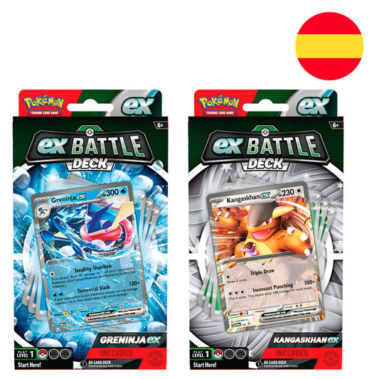 Imagenes del producto Baraja juego cartas coleccionables Greninja & Kangaskhan Pokemon español