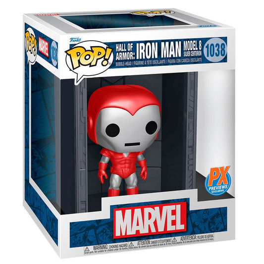 Imagenes del producto Figura POP Deluxe Marvel Hall of Armor Iron Man Model 8 Exclusive