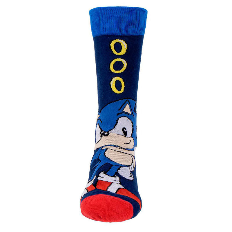 Set 3 calcetines Sonic the Hedgehog adulto-1