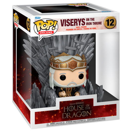 Imagen de Figura POP Deluxe House of the Dragon Viserys on the Iron Throne Facilitada por Espadas y más