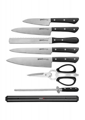 Juego de Cuchillos Samura Harakiri Super Set, 8 piezas TCSHR-0280B - Espadas y Más