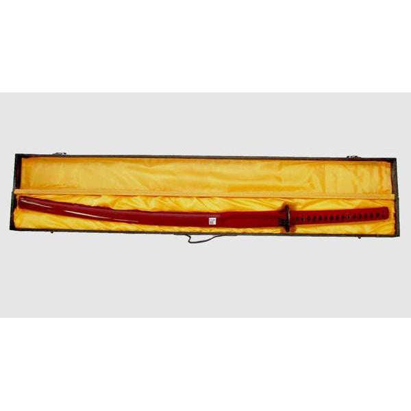 Imagen de Katana decorativa en Caja de madera de diferentes colores parte de nuestra colección en Espadas y más, sitio oficial.