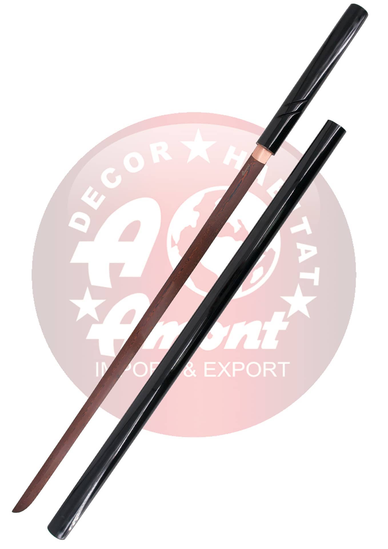 Imagen de Katana shirasaya funcional Zatoichi Acero de Damasco rojo s5007 parte de nuestra colección en Espadas y más, sitio oficial.