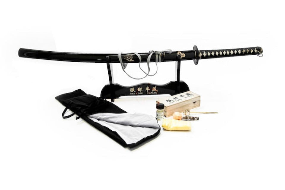 Imagen de Kill Bill, Espada de Hattori Hanzo Bill, forjada a mano 11399 parte de nuestra colección en Espadas y más, sitio oficial.