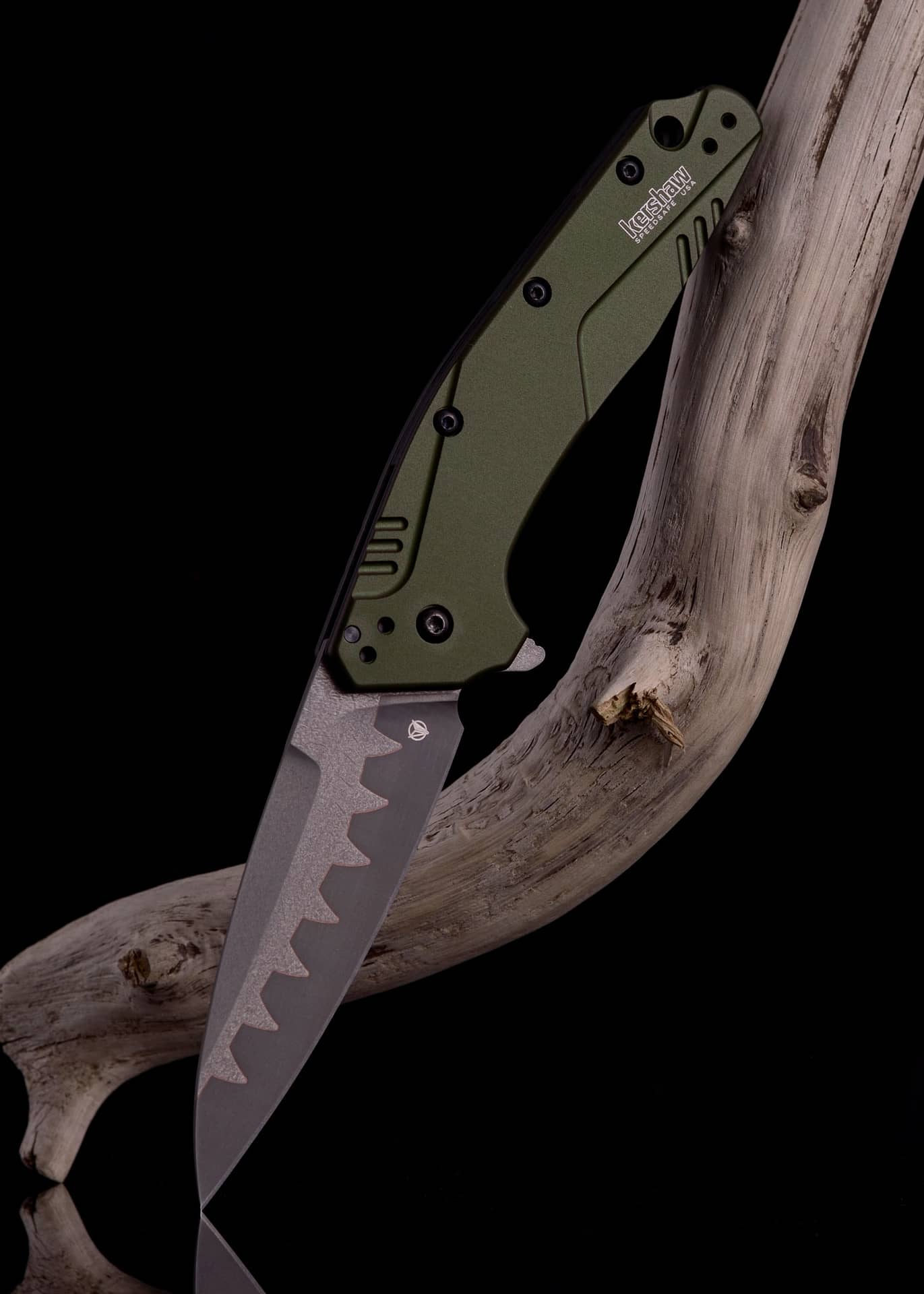 Navaja de bolsillo Kershaw Dividend Composite Olive KW-1812OLCB - Espadas y Más