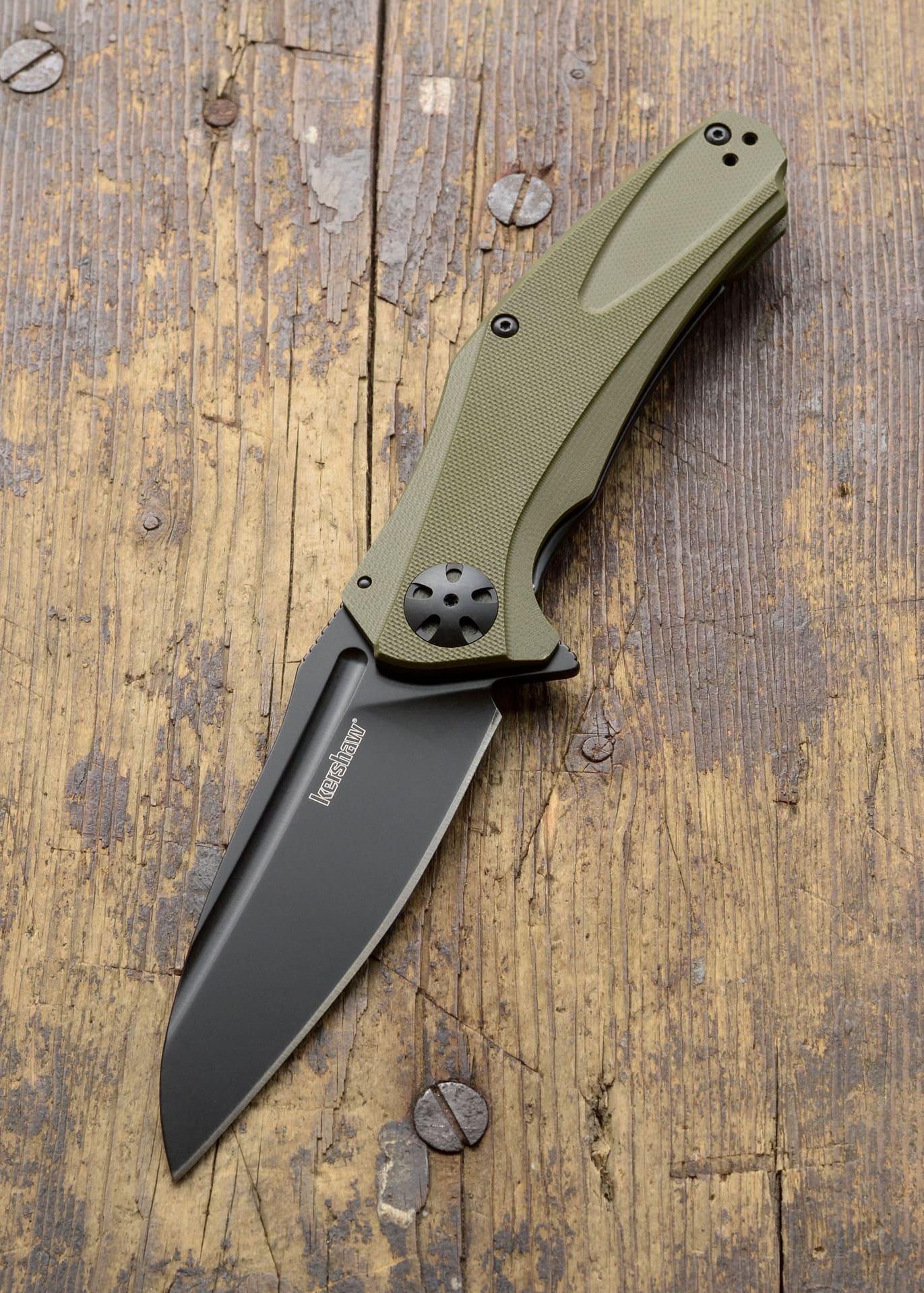 Navaja de bolsillo Kershaw Natrix - XL KW-7008OLBLK - Espadas y Más
