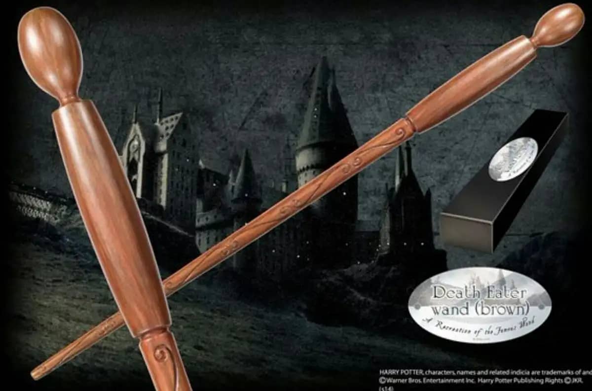 Varita mortífago castaño Harry Potter NN8222 - Espadas y Más
