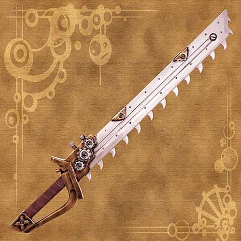 Imagen de Machete pirata de dirigible Steampunk de látex 70857 parte de nuestra colección en Espadas y más, sitio oficial.