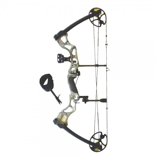 Imagen de Arco compuesto de poleas Man Kung Fossil 30-70 Libras negro o camo MK-CB75 parte de nuestra colección en Espadas y más, sitio oficial.