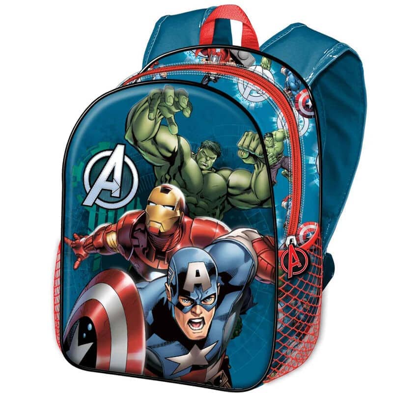 Imagen de Mochila 3D Energy Vengadores Avengers Marvel 31cm parte de nuestra colección en Espadas y más, sitio oficial.