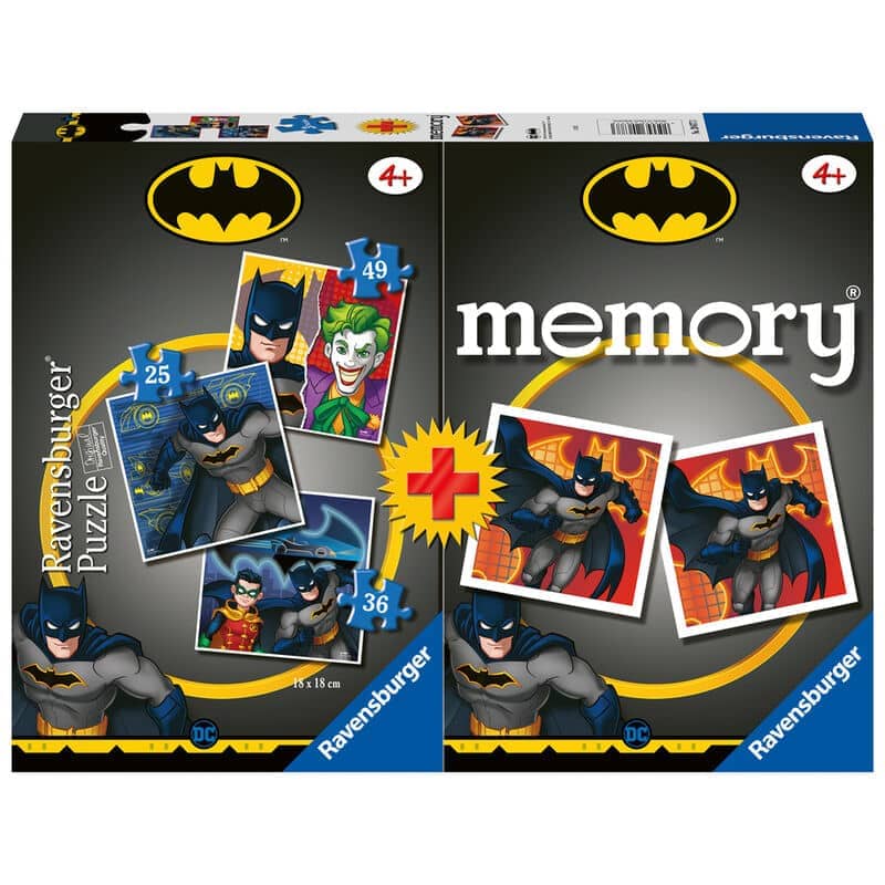 Multipack memory + 3 puzzles Batman DC Comics - Espadas y Más