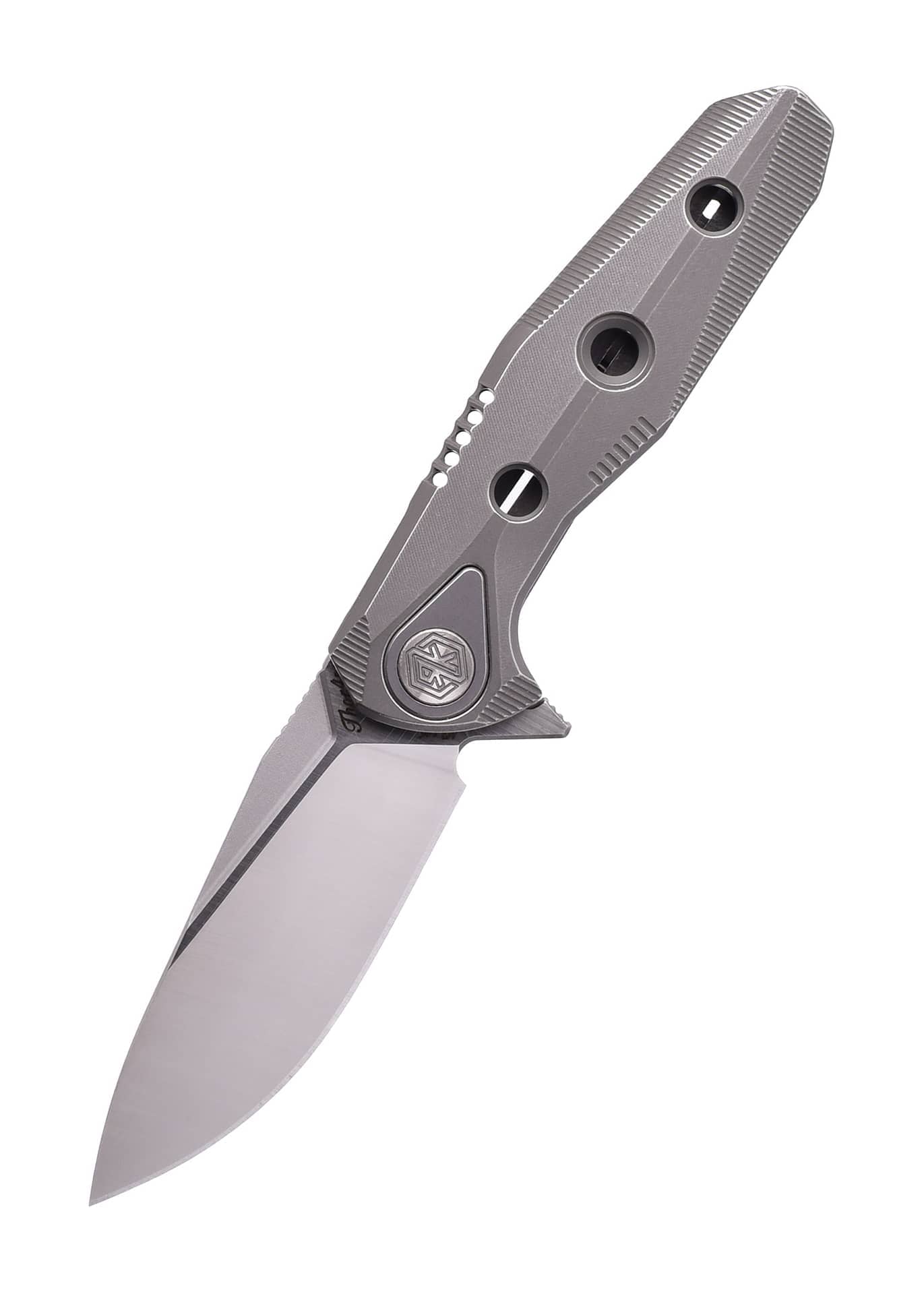 Navaja de bolsillo Rikeknife Thor 4S, Plateada o Gris Oscuro