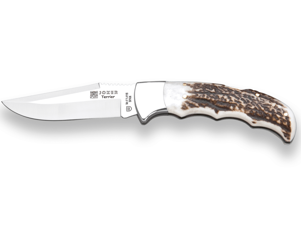 Cuchillo Joker flecha mango asta de ciervo natural personalizado