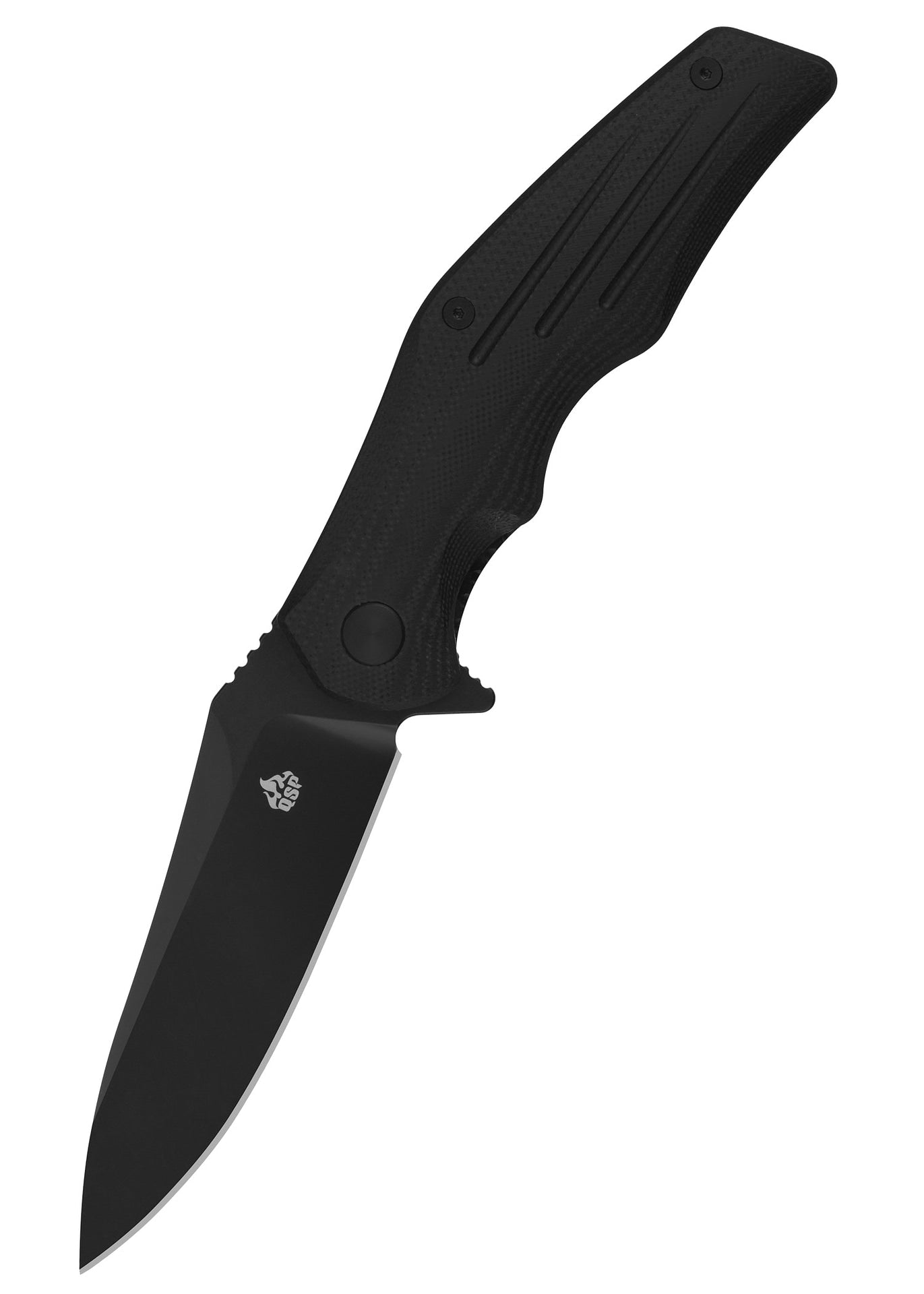 Navaja Snipe, hoja de satén, mango G10 negro QS121-C - Espadas y Más
