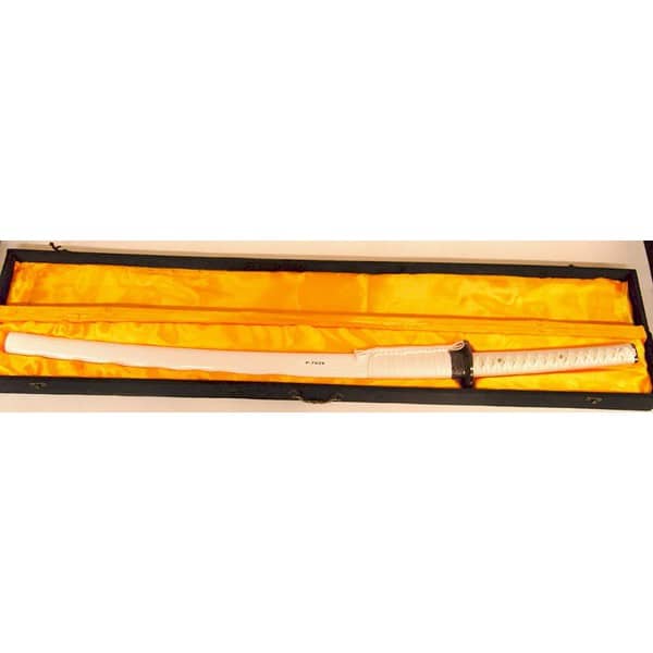 Imagen de Katana decorativa en Caja de madera de diferentes colores parte de nuestra colección en Espadas y más, sitio oficial.