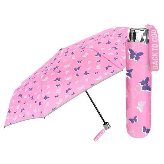 Paraguas plegable manual Mariposas 50cm - Espadas y Más