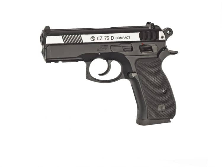 Pistola CZ 75D Compact Duotone corredera metálica - 4,5 mm Co2 Bbs Acero ASG16200 - Espadas y Más