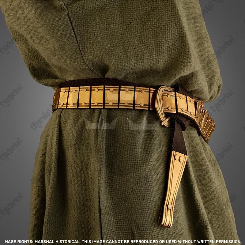 Cinturón Vikingo de placas - Latón - Espadas y Más