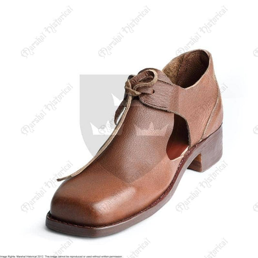 Calzado de soldados y civiles S.XVII Cuero Marrón - Espadas y Más