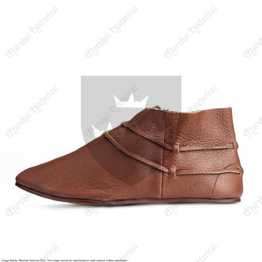 Botin lazado, Cuero Marrón - Espadas y Más