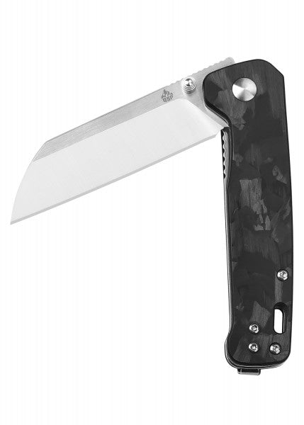 Navaja de bolsillo Pingüino, mango hecho de g10 con inserto de carbono QS130 - Espadas y Más