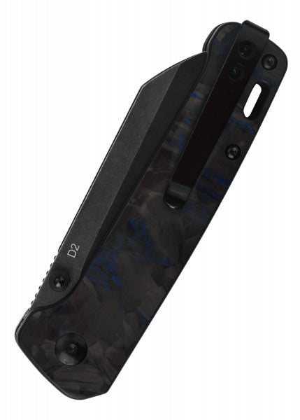 Navaja de bolsillo Pingüino, mango hecho de g10 con inserto de carbono QS130 - Espadas y Más