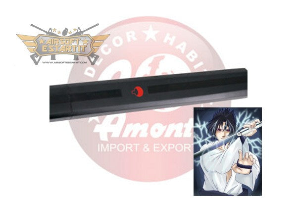 Imagen de Katana Sasuke Uchiha Negra S0277BK parte de nuestra colección en Espadas y más, sitio oficial.