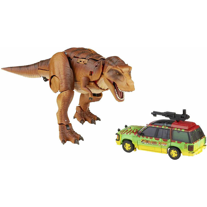Imagen de Set 2 figuras Tyrannocon Rex + Autobot JP93 Transformers Jurassic Park parte de nuestra colección en Espadas y más, sitio oficial.