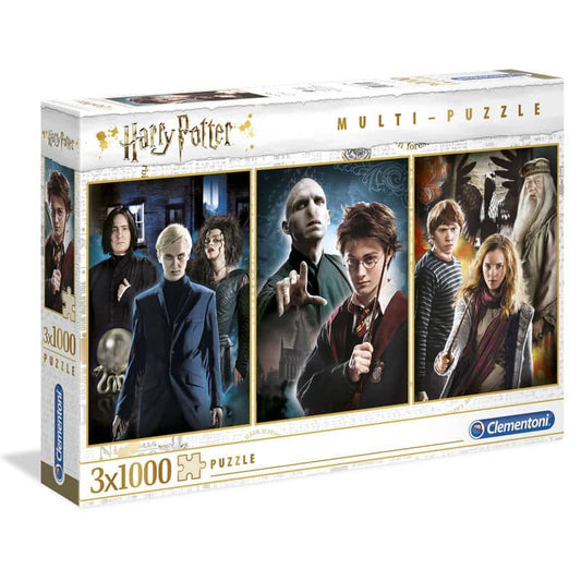 Set 3 puzzles Personajes Harry Potter 3x1000pz - Espadas y Más