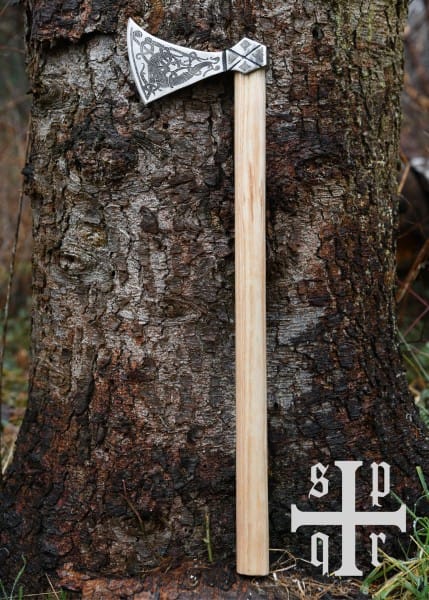 Hacha Mammen con grabados SPQR-WP279 - Espadas y Más