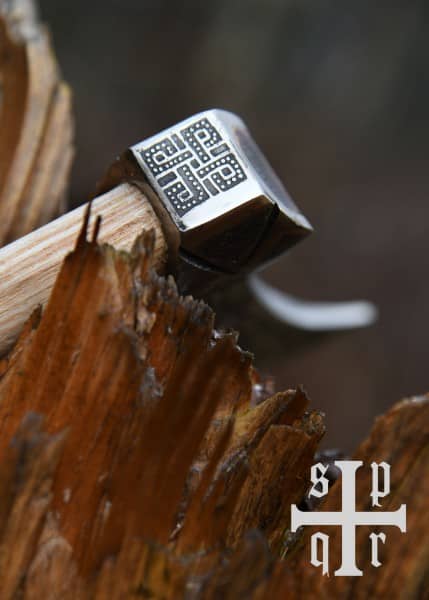 Hacha Mammen con grabados SPQR-WP279 - Espadas y Más