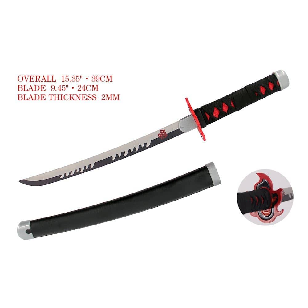 Imagen de Tanto o mini katana de Tanjiro Kamado v2 de Kimetsu no Yaiba o Demon Slayer S0289 parte de nuestra colección en Espadas y más, sitio oficial.