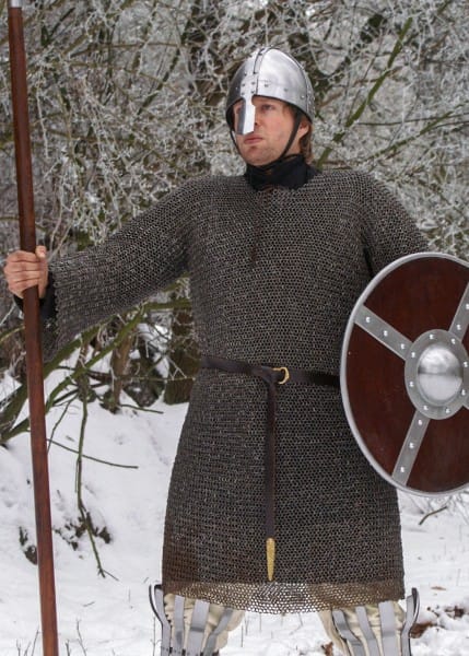 Cota de malla de hauberk de acero para muelles, DI 8 mm, sin tratar ULF-BTW-HK - Espadas y Más