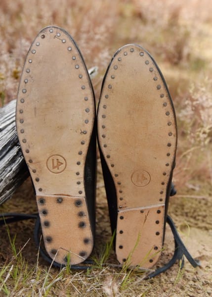 Zapatos vikingos medievales tempranos Jorvik, marrones o negros ULF-FW-13 - Espadas y Más