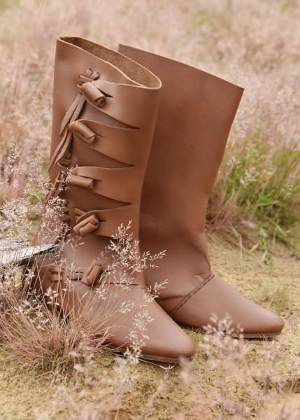 Botas vikingas medievales tempranas, marrones ULF-FW-15 - Espadas y Más