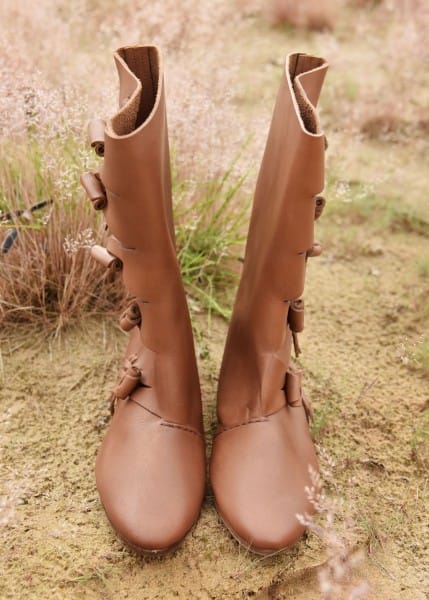 Botas vikingas medievales tempranas, marrones ULF-FW-15 - Espadas y Más