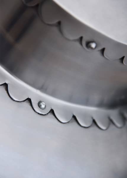 ULF-HM-05 Sombrero de hierro, forma recta, acero de 2 mm - Espadas y Más