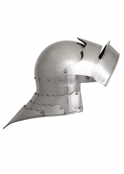 ULF-HM-08 Casco Schaller gótico, acero de 2 mm - Espadas y Más