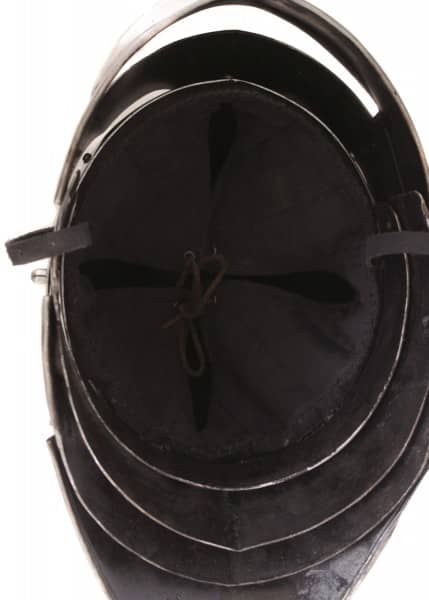 ULF-HM-08 Casco Schaller gótico, acero de 2 mm - Espadas y Más