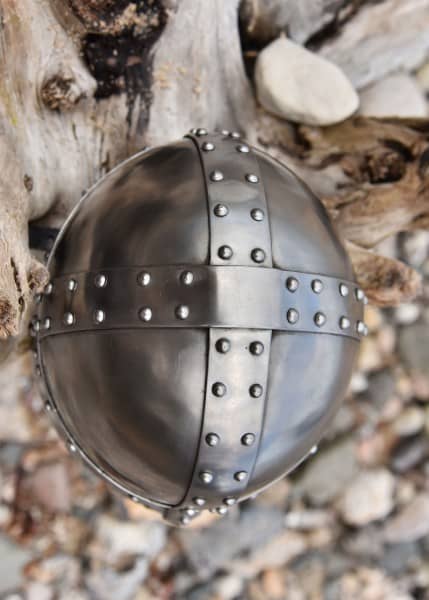 ULF-HM-14 Casco de corchete con placa frontal, 1,6 mm de acero - Espadas y Más