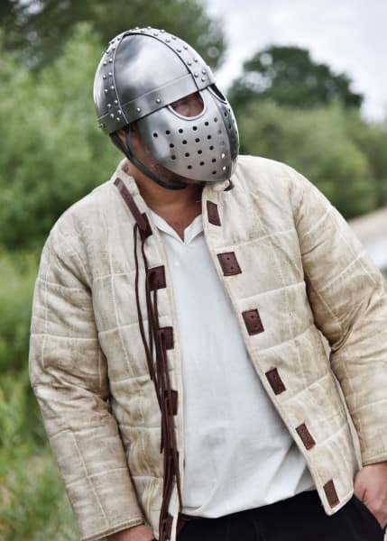 ULF-HM-29 Casco cruzado Spangenhelm con máscara - Espadas y Más