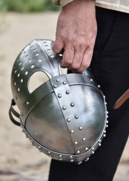 ULF-HM-29 Casco cruzado Spangenhelm con máscara - Espadas y Más