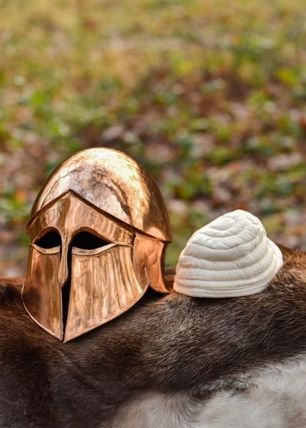 ULF-HM-54-M Casco Corintio A Bronce - Espadas y Más