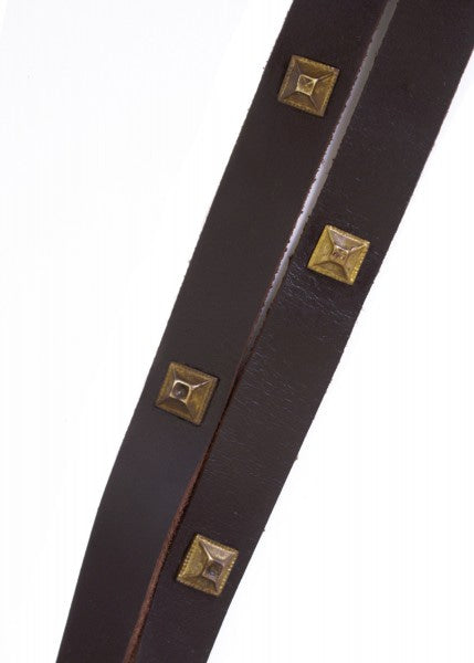 ULF-LP-10 Cinturón largo medieval con tachuelas decorativas - Espadas y Más