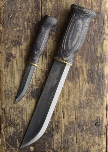 Cuchillo de Caza doble grande Lapinleuku, negro, Wood-Jewel WJ-23LLMU - Espadas y Más