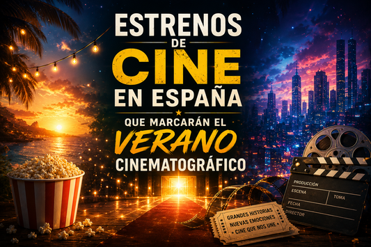 Paisajes con referencias a cine al frente, entradas y otros, y el título del artículo