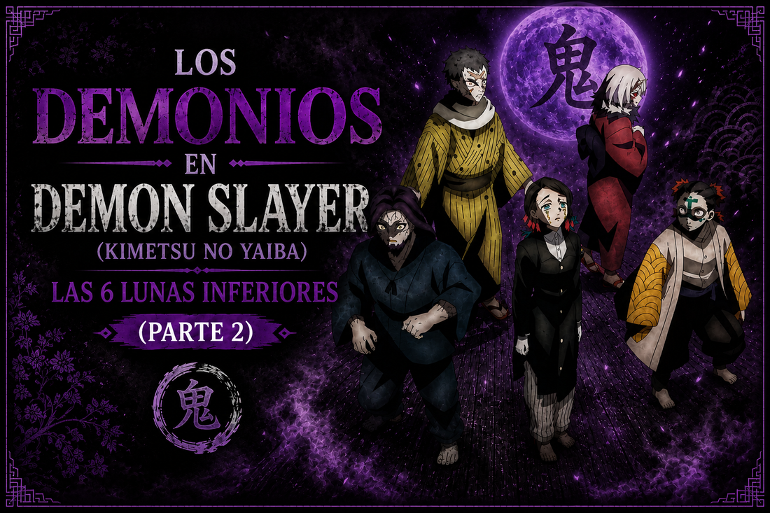 Imagen con varias Lunas Inferiores a un lado y el título del artículo al otro, en tonos violetas